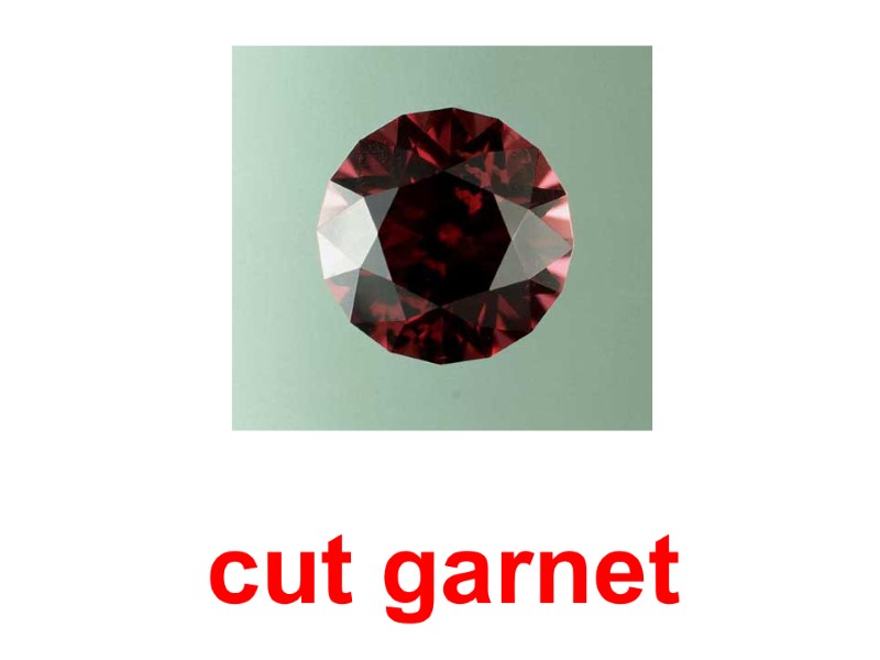 cut garnet